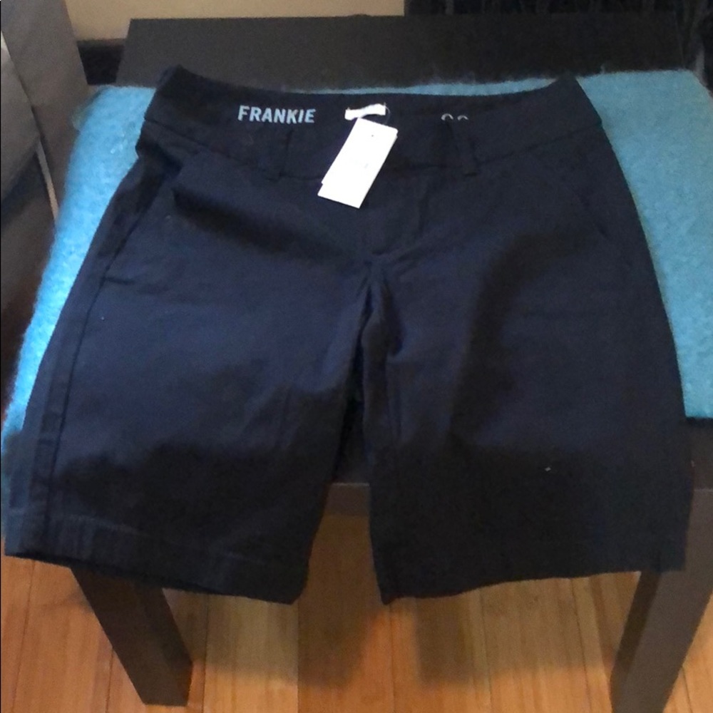Jcrew factory frankie black bermuda shorts